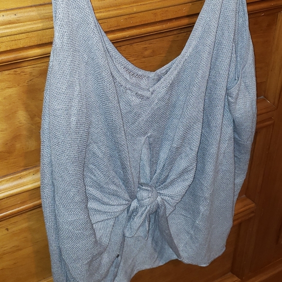 🍋 Lululemon Knit Sweater Tie Back Tank Size 12 - Picture 3 of 3